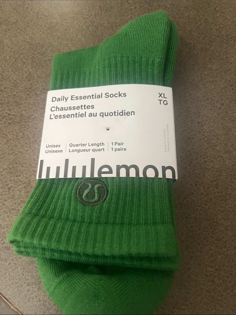 lululemon athletica Green Daily Essential Quarter-Length Socks